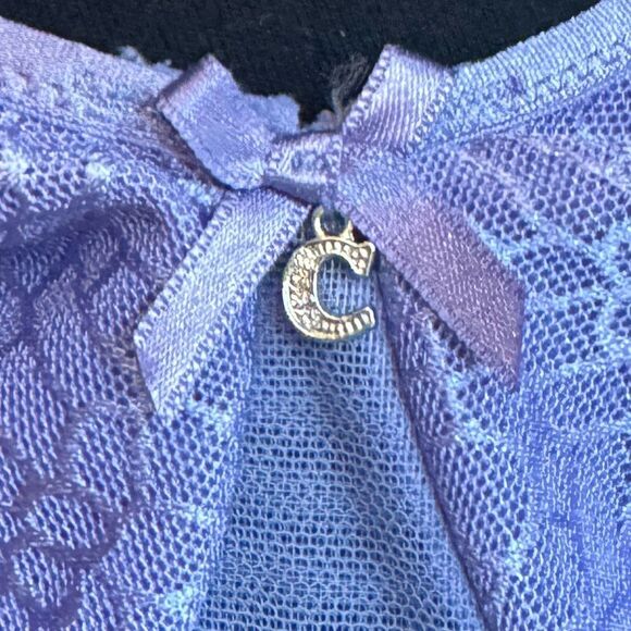 Chantelle Purple underwire unpadded Bra size 34C - Picture 4 of 5